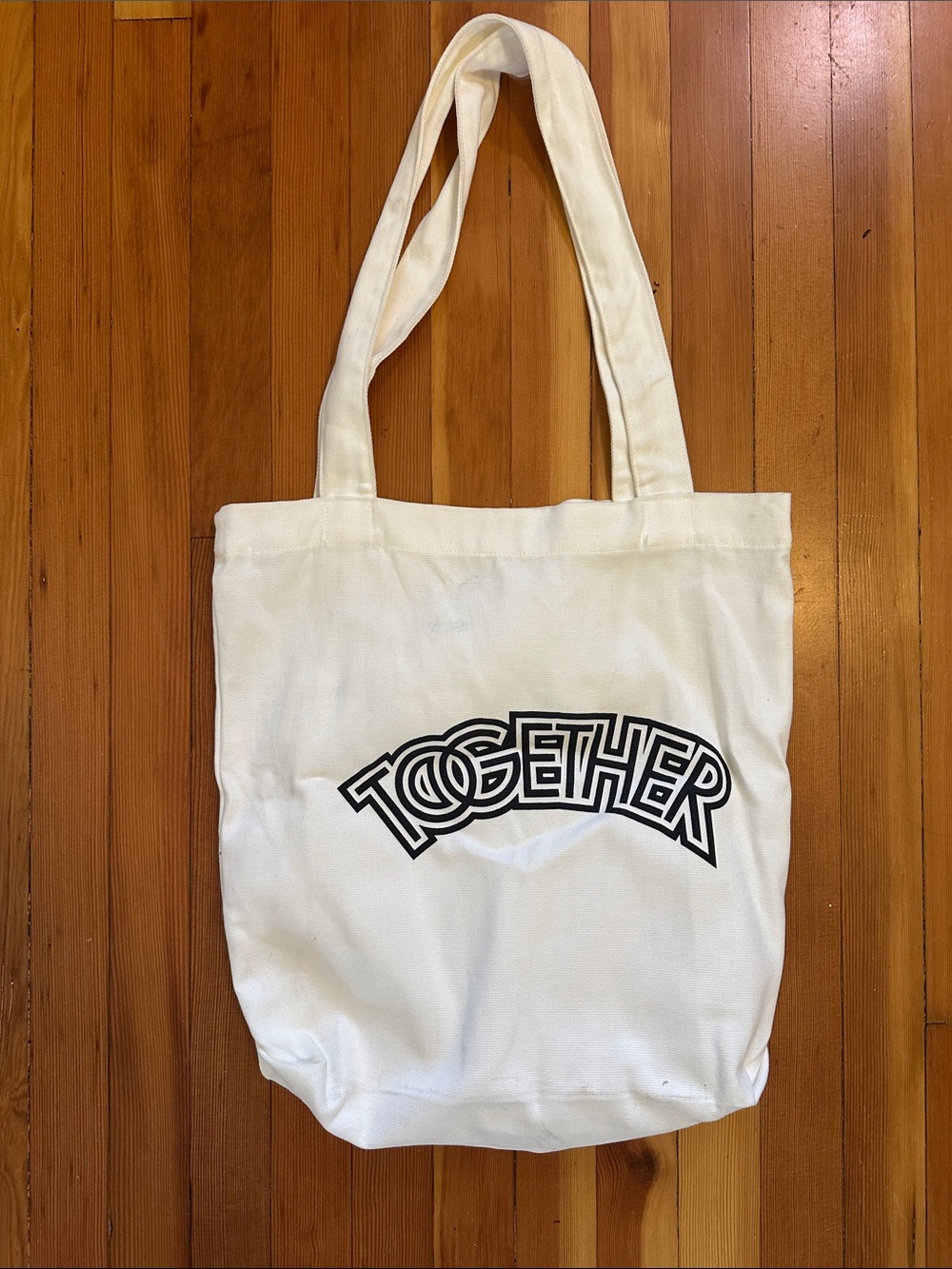 HARRY STYLES TOGETHER Tour VIP White Canvas Tote Bag